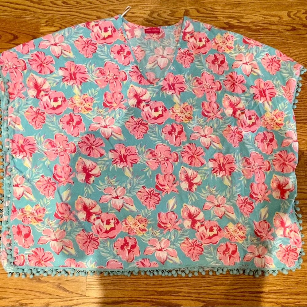Simply Southern One Size Swimsuit Cover Up Angel Wing Sleeves- S/M Preowned